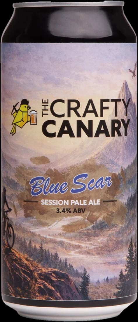 Blue Scar Session Pale Ale can