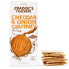 Cradocs Cheddar & Onion Chutney Biscuits 80g