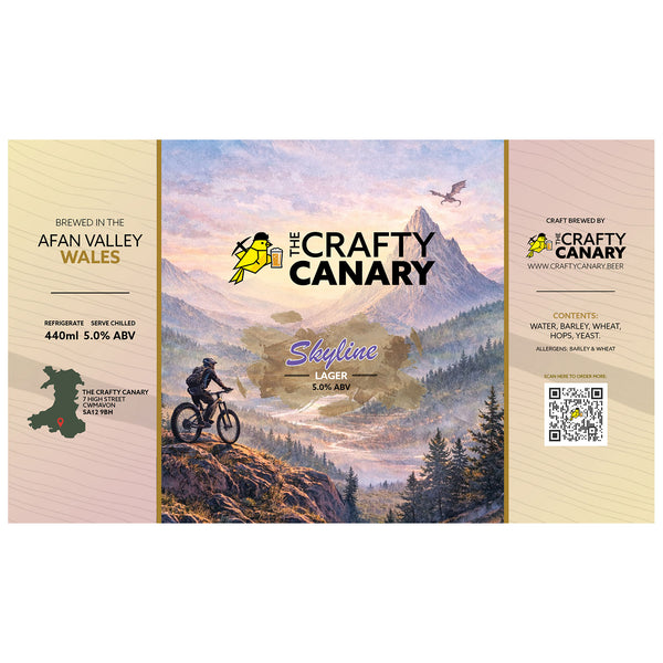 Crafty Canary - Skyline Lager 5.0%